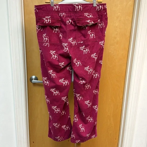 VINTAGE Y2K Abercrombie and Fitch Men's PJ Bottoms Moose - Picture 3 of 4